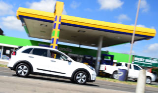 Kia Niro long-term - petrol station