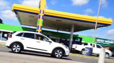 Kia Niro long-term - petrol station