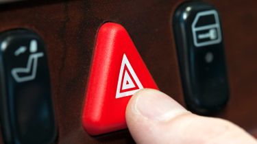 Hazard lights button