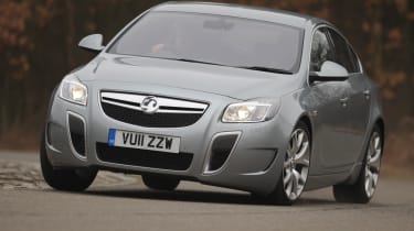 Vauxhall Insignia VXR hatchback front cornering