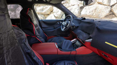 BMW XM prototype - front seats