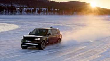 Range Rover EV prototype - above