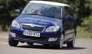 Skoda Fabia front cornering