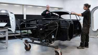 Aston Martin DB4 Zagato production - building