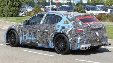 Ferrari EV spy shot - rear angled