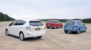 Toyota Prius+ vs SEAT Alhambra and Renault Scenic