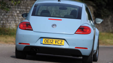 Volkswagen Beetle rear cornering