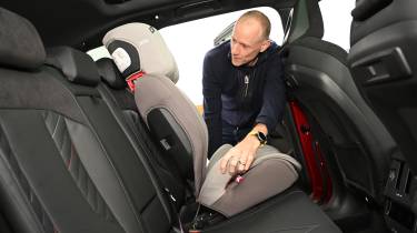 BMW X3 long-termer - fitting child seat