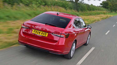 New Skoda Superb UK drive - rear 