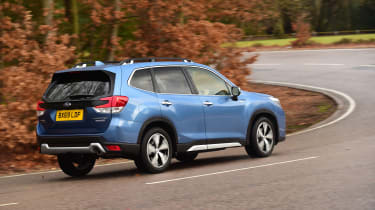 Subaru Forester 2020 in-depth review - rear tracking cornering