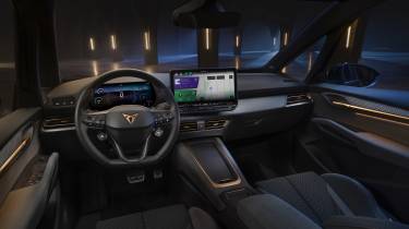 New Cupra Born VZ facelift - front interior 