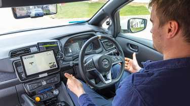 self driving Nissan Leaf Mk2 Alastair Crooks