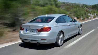BMW 4 Series rear panning shot