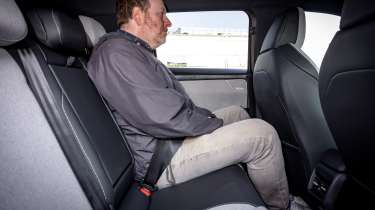 Pete Baiden sat in the Volkswagen ID. Cross prototype