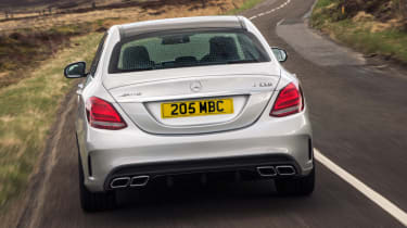 Mercedes C63 AMG saloon - tail end