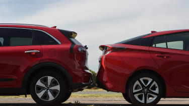 Kia Niro vs Toyota Prius - aerodynamics