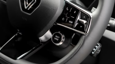 Renault Megane E-Tech - steering wheel detail