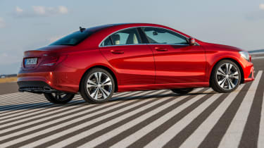 Mercedes CLA 220 CDI rear three-quarters