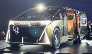 Lexus LS six-wheeled van - front 3/4