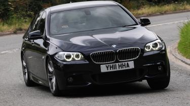 BMW 520d SE front cornering