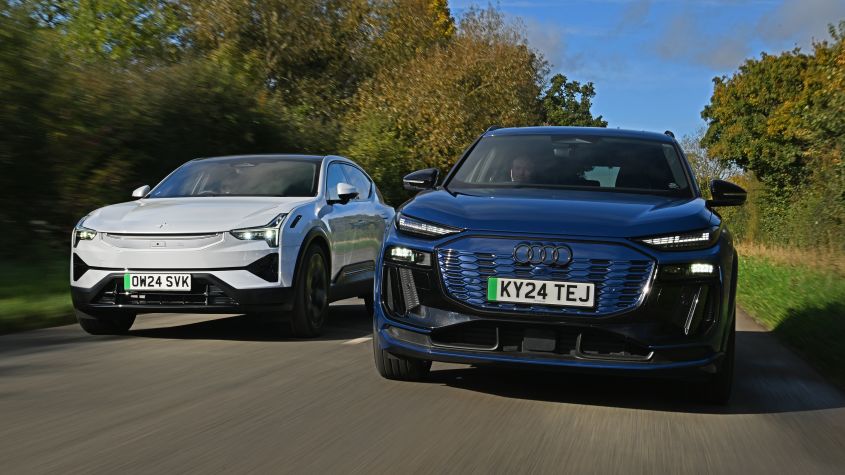 image of "Audi Q6 e-tron vs Polestar 3: sparks fly in this premium electric SUV skirmish"