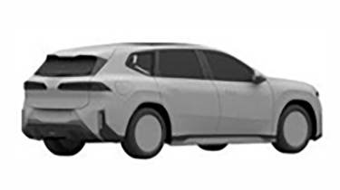 BMW Neue Klasse SUV patent leak - rear 3/4