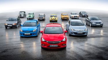 Opel Kadett Vauxhall Astra 80th birthday - group