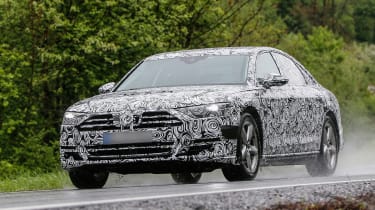New Audi A8 spies front side rain