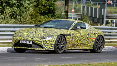 Aston Martin Vantage spy shot front