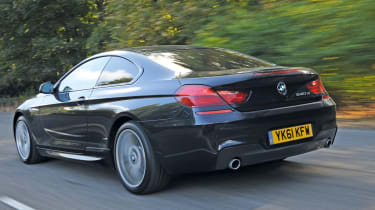 BMW 640d Coupe M Sport rear tracking