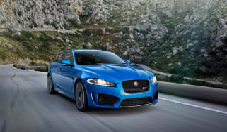Jaguar XFR-S Sportbrake front tracking