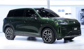 Leapmotor A10 on display at car show - front