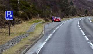 Lay-by 99 on the A9, southbound, in the Scottish Highlands