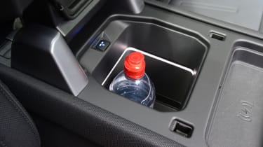 Land Rover p400e long term test: water bottle in cupholder