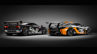 McLaren P1 GTR and F1 GTR rear