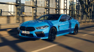 BMW M8 Competition 2022 - blue front