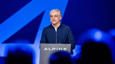 Luca de Meo talking about the Alpine A390