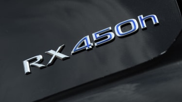 Lexus RX 450h F Sport badge