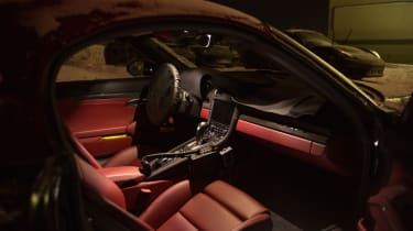 Porsche 718 Boxster and Cayman development drive interior