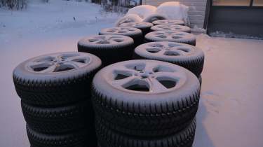 Stacks of wheels