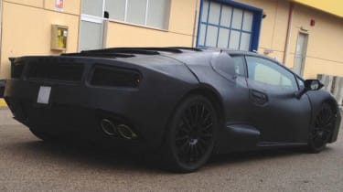 Lamborghini Cabrera spy shot rear