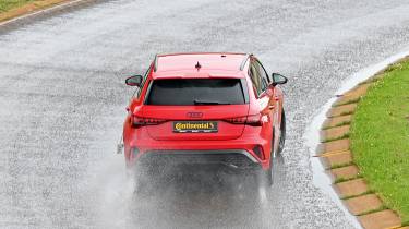 2026 Tyre Test - Audi wet rear overhead