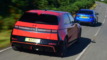 Hyundai Ioniq 5 N vs Alfa Romeo Giulia Quadrifoglio - rear