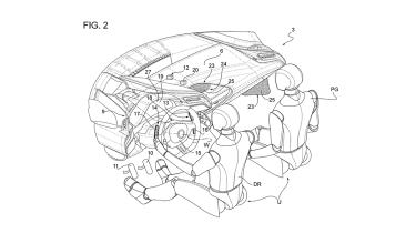 Ferrari EV patent diagram - interior