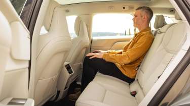 Richard Ingram sat in the Volvo EX60 P10 AWD Ultra