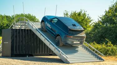 Range Rover Sport EV prototype - rear hill
