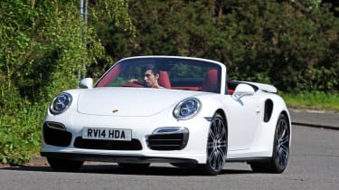 Porsche 911 Turbo S Cabriolet action