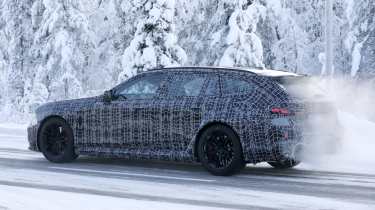 New BMW M5 Touring spy shot - rear 3/4