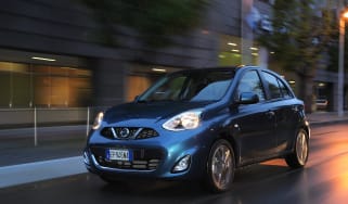 Nissan Micra front and side view