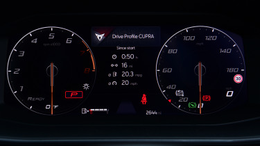 Cupra Leon - dashboard screen